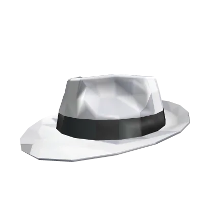White Sparkle Time Fedora