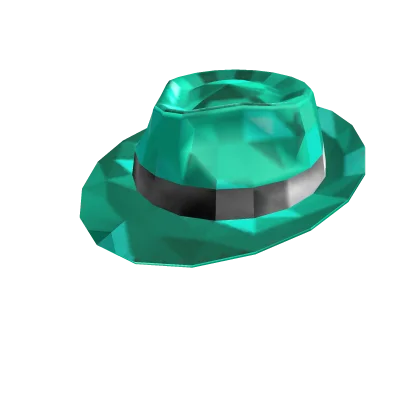 Teal Sparkle Time Fedora